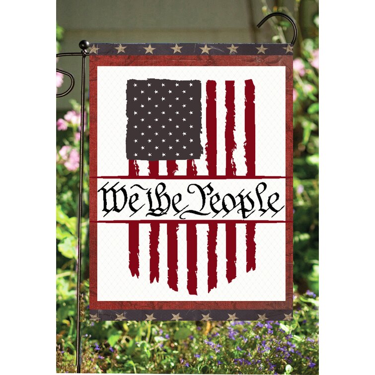Flags Galore Decor And More We The People 2 Sided Polyester 18 X 12 In
